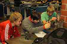 Mit Eifer waren die Schüler dabei.